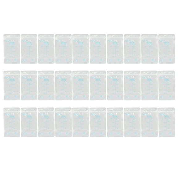 30 count Breast Milk Storage Bags Pre-Sterilized Disposable Freezer Bags with Measuring Scale