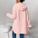 thumbnail image 5 of Tops Henley,Blusa de manga larga con capucha para mujer, cárdigan de punto holgado y cálido para invierno, poliéster, ropa informal para el hogar, sopatenor, 5 of 9