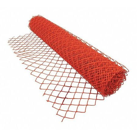 BOEN 4' x 50' Orange HD Diamond Grid Construction Snow, Safety Barrier Fence