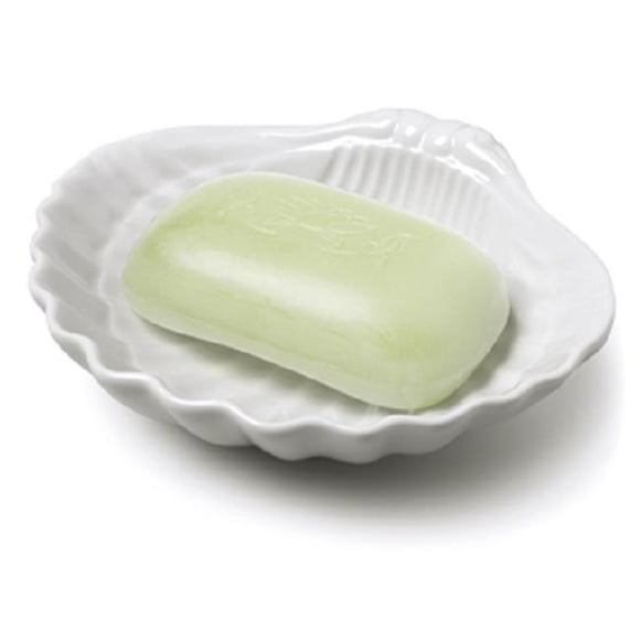 5 in. Shell Trinket & Soap Dish, White