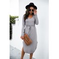thumbnail image 2 of Women's Long Sleeve Midi Shirt Dress, 2 of 5