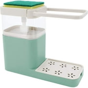 Soap Dispenser, Soap Dispenser And Sponge Holder For Sink, Soap Dispenser And Kitchen Utensils (Green)