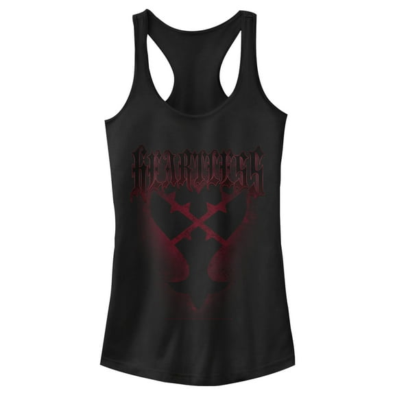 Junior's Kingdom Hearts 1 Darkness From Within Racerback Tank Top Black X Small