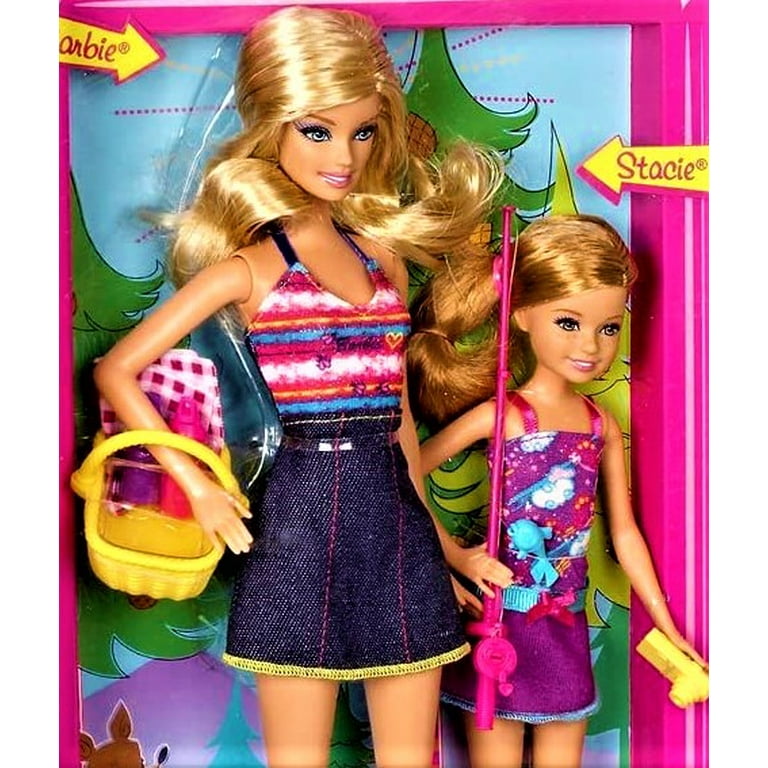 Barbie Sisters Go Fishing Barbie And Stacie Doll Set V4396 2010