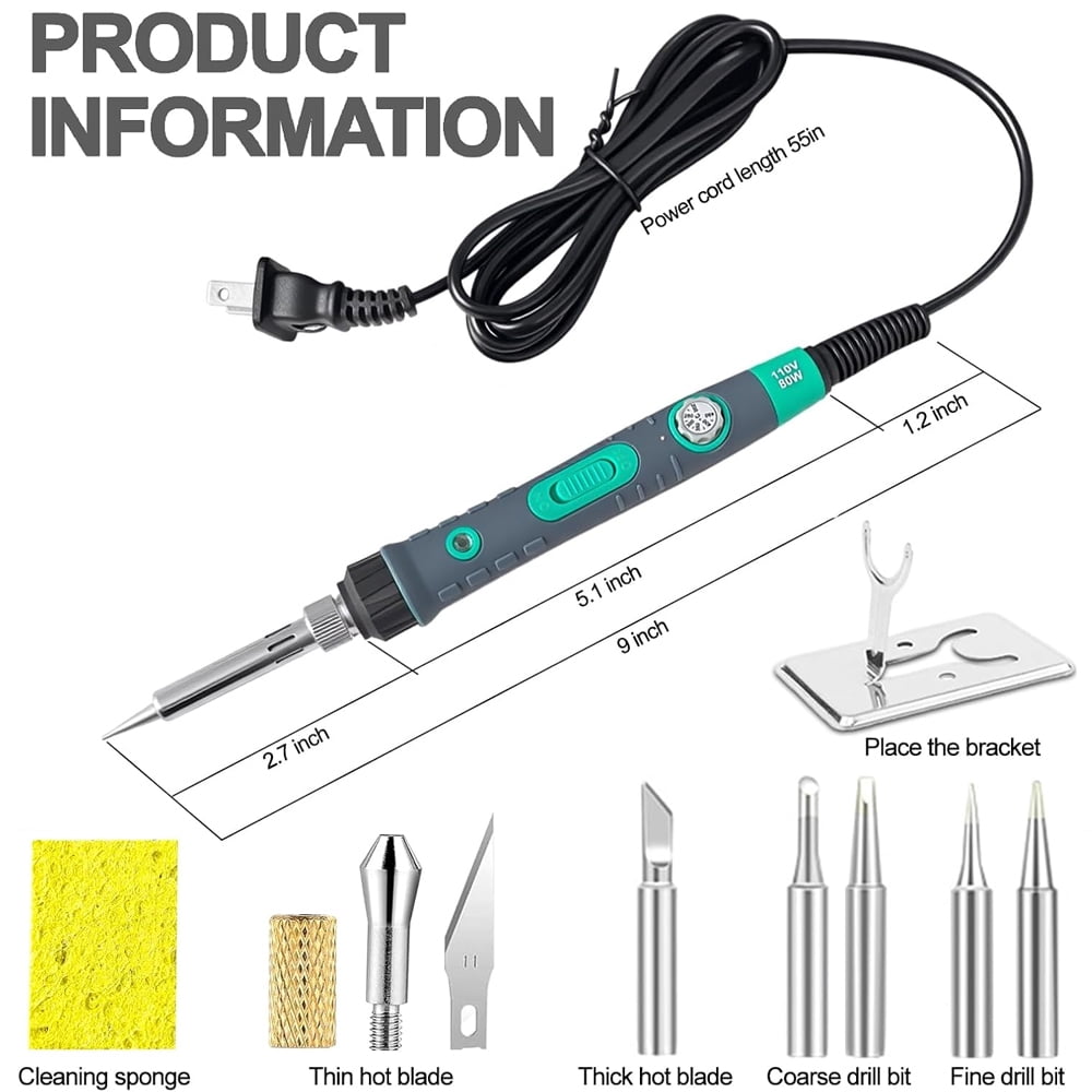 Plant Pot Perforator With 7 Drill Bits,2-in-1 Electric Soldering Iron for DIY Plant Pot Drainage Hole
