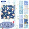 thumbnail image 2 of Cotton Fabric Squares 117 Pcs 5x5 Inch Precut Quilt Squares Charm Pack Assorted Floral Patterns for Sewing DIY Quilting Patchwork Beginners-blue-, 2 of 11