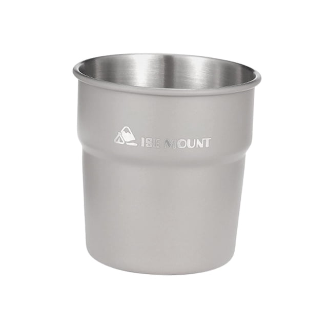 Vasos para beber de acero inoxidable apilables ligeros Gris Sharpla Taza Senderismo