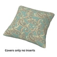 thumbnail image 3 of Throw Pillow Covers, Paisley Pattern No.9071 Soft Square Pillow Cases with Invisible Zipper for Couch Bed Sofa, Farmhouse Fall Home Decor, 3 of 7