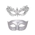 thumbnail image 4 of Monstrate Máscara facial de mascarada agradable para la piel de 2 piezas para bailes y fiestas Máscaras de mascarada Máscara de bola Máscara Kits de decoración para fiestas estilo 11, 4 of 6