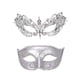 thumbnail image 5 of Kearding Máscara facial de mascarada de buena sensación de mano ABS 2 uds para eventos de graduación y fiesta máscaras de mascarada inodoras Kits de decoración para fiestas estilo 14, 5 of 6