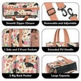thumbnail image 3 of Teacher Tote Bag,Dachshund and Flower Teacher Utility Tote Bag,Large Work Tote Bags for Women with Multiple Pockets,Top Zipper Closure,13.8x10.6x6.7 Inch, 3 of 5