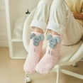 thumbnail image 2 of Oksale Non Slip Fuzzy Socks for Women Thermal Warm Winter Socks Cute Trendy Socks for Christmas Gifts Pink Free Size, 2 of 6