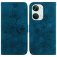 thumbnail image 2 of Compatible with OnePlus Nord 3 Embossed Lily Wallet Case with Card Holder PU Leather Flip Cover, 2 of 5