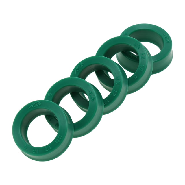 Anillo de sello de aceite universal Unique Bargains Sello de labio UN 12x18x6mm Alta presión TPU Verde 5 Pcs