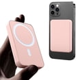 thumbnail image 2 of Hendoct 5000mAh Magnetic Wireless Portable Charger, Power Bank Compatible with iPhone 15/14/13/12 Series, Pink, 2 of 10