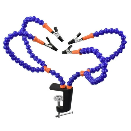 

ILIJIJO 4 Pcs Flexible Arm Helping Hands Third Hand Soldering Tool PCB Holder Welding Stand for PCB Repairing Circuit Board