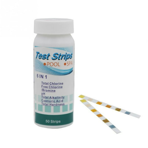 6 IN 1 PH Test strips Pool Spa Spa Easy And Fast Detection Of PH 50PCS Floating Air Mattress