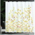 thumbnail image 4 of Ambesonne Flower Shower Curtain, Daffodil Bloom Spring, 69"Wx84"L, Yellow Orange Pale Blue, 4 of 5