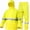 Fluorescent, variant on Rain Suits for Men Women Waterproof Rain Gear Jacket with Bib Pants Foul Weather Gear for Fishing Sailing (Navy, M)