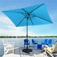 thumbnail image 5 of Topeakmart 6.5x10 ft Outdoor Rectangular Patio Umbrella with Adjustable Tilt Angle, Sky Blue, 5 of 8