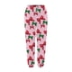 thumbnail image 2 of Gibobby pantalones anchos mujer Sra. Navidad largo elástico pie nieve árbol de Navidad cinturón de impresión pantalones de ocio diario pantalones (Rosa, L), 2 of 4