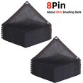thumbnail image 2 of 1PC Anti-UV Thicken 8Pin 85% Shading Rate HDPE Black Sun Shade Net Pergola Camping Mesh Outdoor Awnings Swimming Pool Cover1x5m He Qiyong unisex, 2 of 2