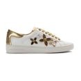 thumbnail image 2 of Michael Kors Womens Lola Leather Low Top Lace Up Fashion Sneakers, 2 of 4