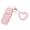 Pink, variant on YAHHU Lipstick Case with Mirror for Purse PU Leather Lipstick Holder Keychain Portable Sleeve Travel Organizer for Women Pink 3.54 inches [cite: 39, 40]