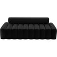 thumbnail image 4 of Meridian Furniture Melody Black Velvet Sofa, 4 of 10