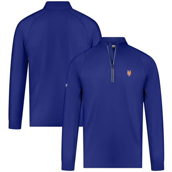 Men's Levelwear Royal New York Mets Theory Insignia Quarter-Zip Pullover