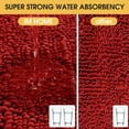 thumbnail image 5 of HAKUNA Upgrade Extra Large Red Bathroom Rug Set 3 Pieces Ultra Soft, Thick Absorbent Bath Mats, Non Slip Chenille Toilet Mat for Bathroom, Bedroom, Kitchen, 5 of 8
