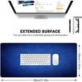 thumbnail image 2 of Large Gaming Mouse Pad - Abstract Vintage Navy Blue Large Office Decor Desk Mat, Non-Slip Rubber Desk Pad, Laptop Computer Mouse Pad, Waterproof Solid Mouse Mat for Home, 31.5'''' x 11.8'''' BDMYSE6, 2 of 6