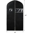 thumbnail image 3 of WuPing 24" x 40" Suit Bag, 5 Pcs Black Garment Bags for Hanging Clothes Storage Suits,T-shirts, Jackets and Coats (Excluding Shoe Storage Bag), 3 of 7