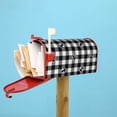 thumbnail image 6 of Bingfone Anchor Black Tartan Plaid Magnetic Mailbox Cover Standard Size For Garden Yard Outdoor Decorations-21x18 In, 6 of 7