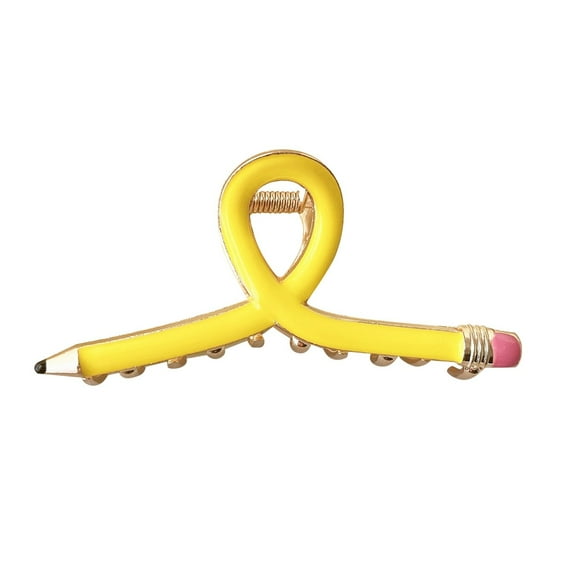 Pinzas para el pelo con forma de lápiz, para la vuelta al cole, pinzas para el pelo con forma de lápiz, pinzas antideslizantes, gruesas y finas, accesorios de peluquería, para profesores