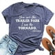 thumbnail image 1 of Xuyuer Women's Tshirt Women Funny Letter Print Short Sleeve Round Neck T Shirt Summer Vacation Tees Graphic Shirts Sayings Short Sleeve Vacation Casual Blouse Thankful Tee, 1 of 3