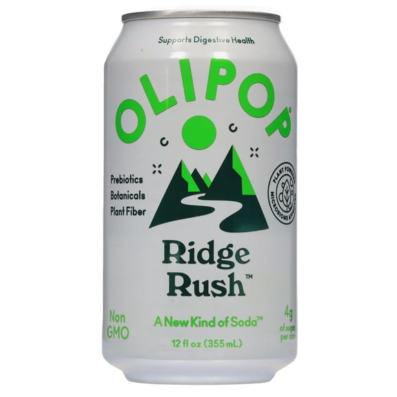 3 Pack of Olipop Prebiotic Soda - Ridge Rush - 12 oz (Packaging Varies)