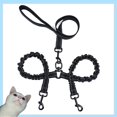 thumbnail image 3 of Double Leash for Dogs or Pets, Reflective Elastic Material, 360° Shock Absorption, Tangle Free, Walking/Training, 3 of 5