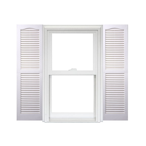 Homeside Open Louver Vinyl Shutters (1 Pair)