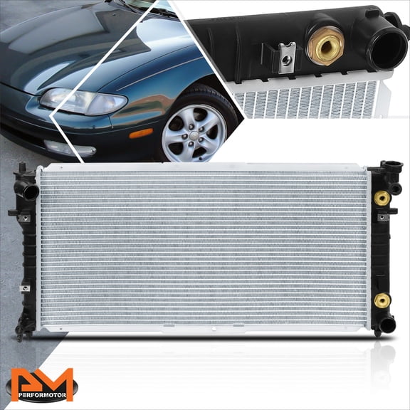 PM PERFORMOTOR Full Aluminum OE Style Cooling Radiator for 92-97 Mazda Mx6/626 AT/MT DPI-1323