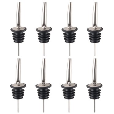 100%New Pour Spout For Liquor Bottles - Liquor Bottle Pourers, Pour Spouts With Rubber Dust Caps