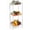 3 Tier White, variant on 3 Tier Shelf Stand, Narrow Shelf Unit for Small Spaces, Bathroom Rack Organizer, for Laundry, Metal Storage Shelf Bathroom, Kitchen Organization, Black