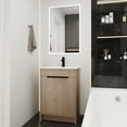 thumbnail image 4 of 24  Inch Bathroom Vanity with White Ceramic Sink Combo, Large Storage  Modern Freestanding Small Single Bath Vanity for Bathroom, 4 of 9