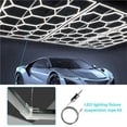 thumbnail image 4 of 48 Sets Hexagon Garage Suspension Cables Kit Steel Hanging Chains, Honeycomb Light Connector Pendant Wire Rope Cable 2m, 4 of 4
