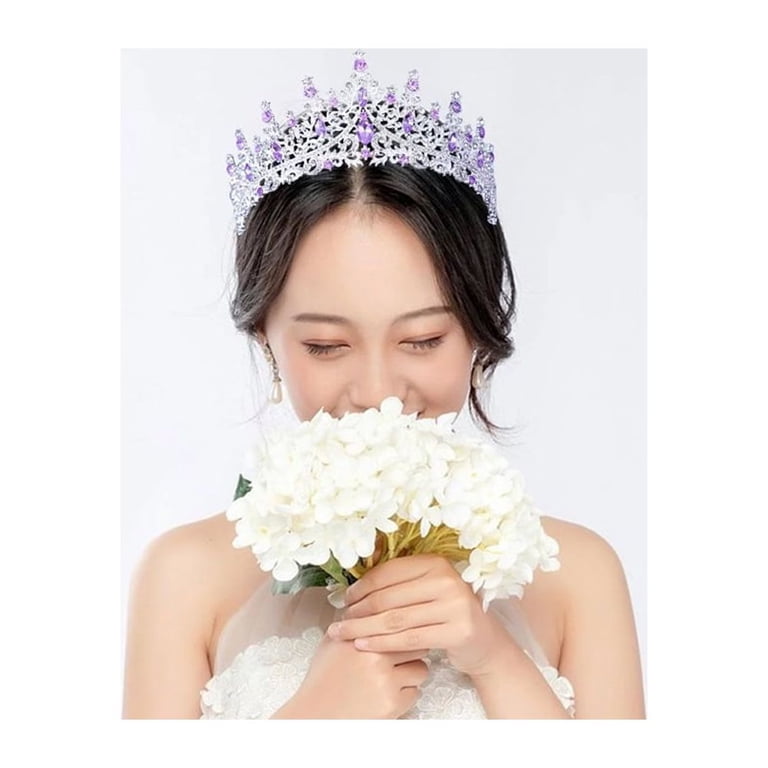 FZFLZDH Rose Gold Tiara and Crown for Women Crystal Queen  display picture 1