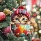 thumbnail image 5 of Uuiauoio 2024 Acrylic Christmas Pendant Ornament with Lanyard for Tree Car Home Holiday Party Decor, 5 of 8