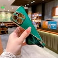 thumbnail image 4 of Compatible with iPhone 14 Pro Max Case Luxury Plating Love Heart Case Soft TPU Silicone Shockproof Camera Protective Cute Case for iPhone 14 Pro Max 6.7" for Women Girl Green, 4 of 12