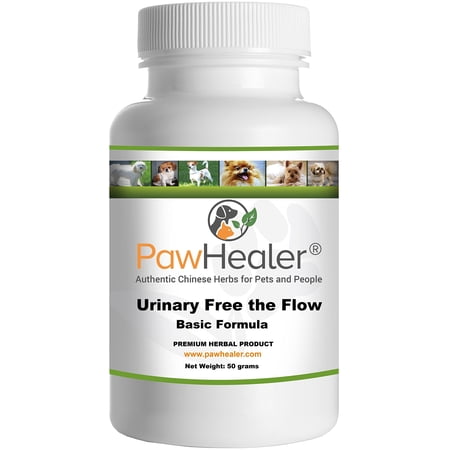 Urinary Free The Flow-Basic - Bladder Stones Dogs - Natural Remedy Stone Prevention in Dogs - 50 Grams-Herbal Powder - Mix into Food