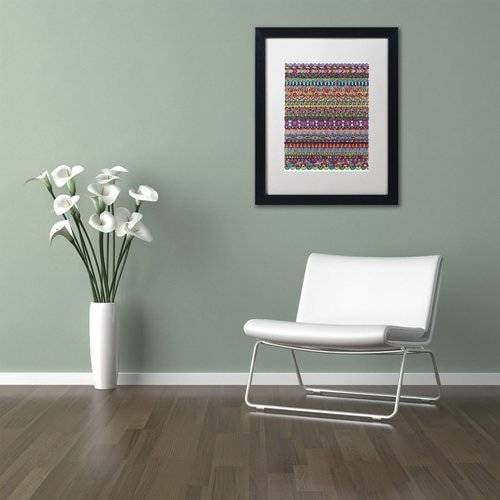 Trademark Fine Art "Oaxaca Mat" Canvas Art by Hello Angel, White Matte, Black Frame