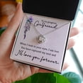 thumbnail image 3 of To My Girlfriend When I Look in Your Eyes Infinity Knot Necklace Message Card, 3 of 7